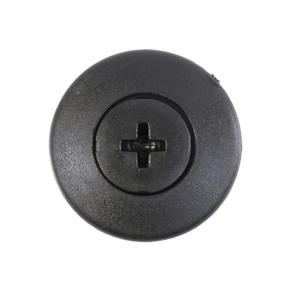 Screw Rivets - Flush, Ø8mm Hole, Ø20mm Flange x 8mm Stem, Black Pack of 50