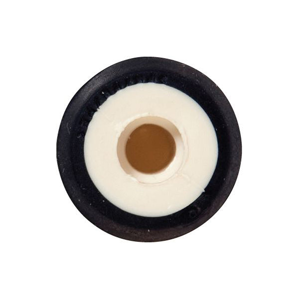 Lock Nuts - Ø16 x 17.5mm, Hole Ø11mm, Beige/Black Pack of 50