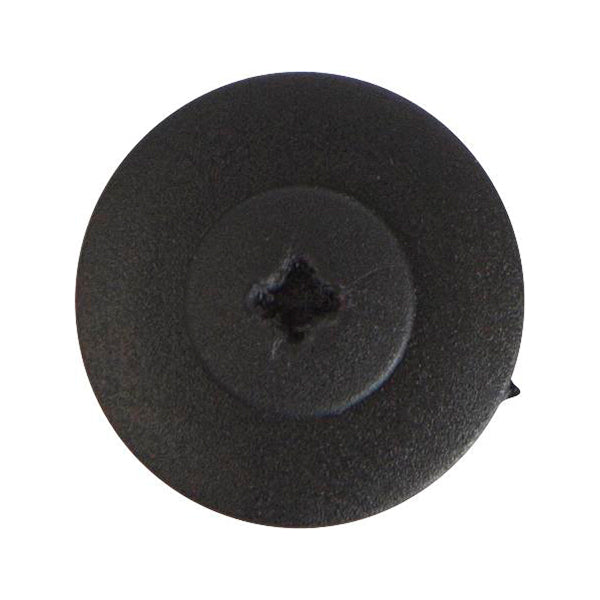 Bumper Clips Ø8mm Hole Ø19mm Flange x11mm Stem Black Fits Honda Nissan Mazda Pack of 20