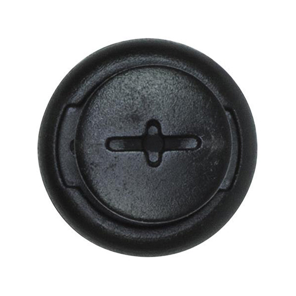 Push Type Retainers Ø7.5mm Hole Ø18mm Flange x22mm Stem Black Pack of 20