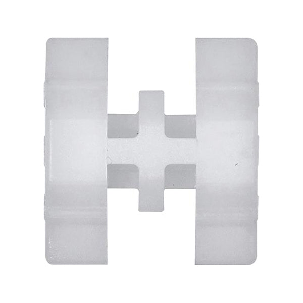 Exterior Rear Moulding Assembly Clip 17x18x20mm White Pack of 20