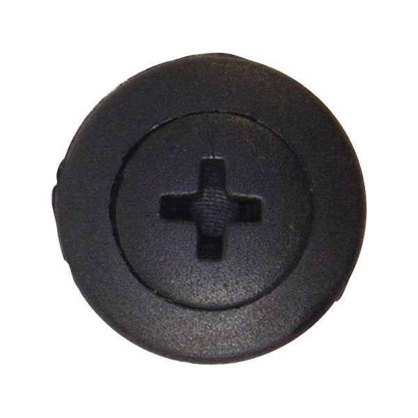 Screw Rivets Ø6mm Hole Ø15mm Flange x17mm Stem Black Fits Ford Pack of 50