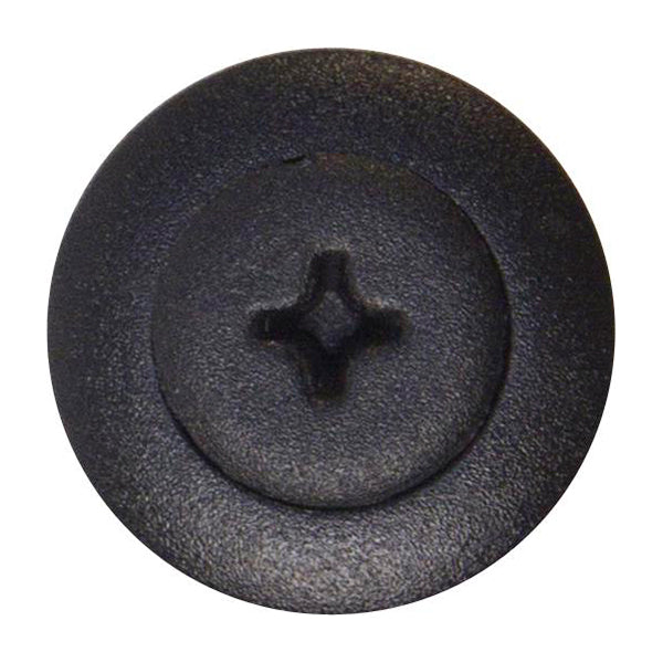 Screw Rivets Ø10mm Hole Ø20mm Flange x14mm Stem Black Fits Honda Toyota Pack of 50