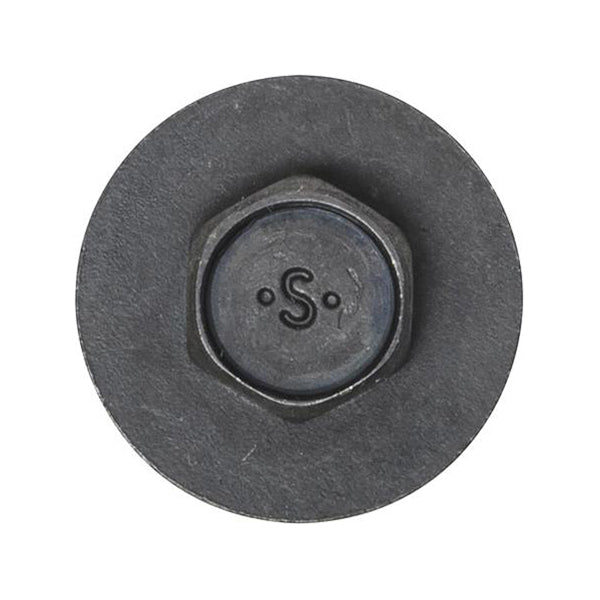 Hex Screws With Washer Ø5.6x22mm Ø20mm Washer Black Pack of 20
