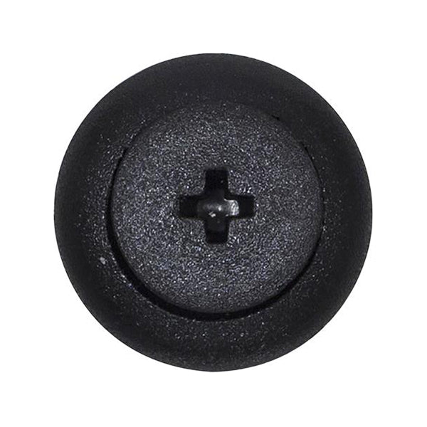 Bumper Liner Retainers Push Type Ø6mm Hole Ø15mm Flange x13mm Stem Black Pack of 20