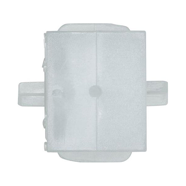 Side Moulding Clips 24x23x33mm Ø9mm Hole White Pack of 10