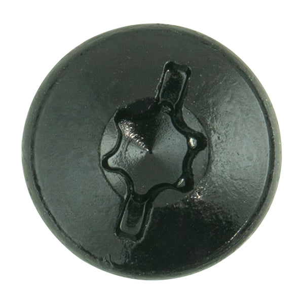 Black Metal Body Screw 5.2x16mm Thread Ø11.8mm Head Suits VAG E-Up Pack of 50
