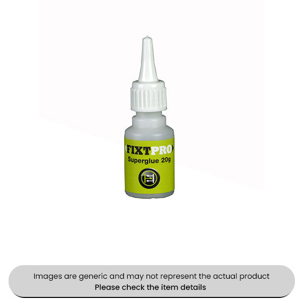 Fixt Super Glue 20G Bottles Low Viscosity Instant Adhesive Pack Qty 1