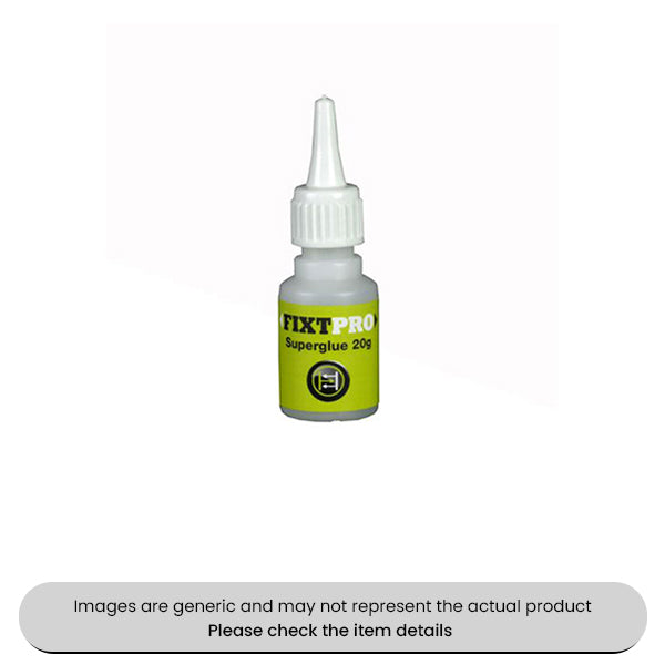 Fixt Super Glue Bottles 20G Bottles Low Viscosity Instant Adhesive Pack Qty 3