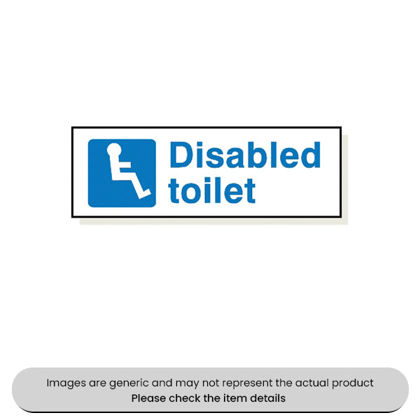 Disabled Toilet Adhesive 120X360MM Pack Qty 1