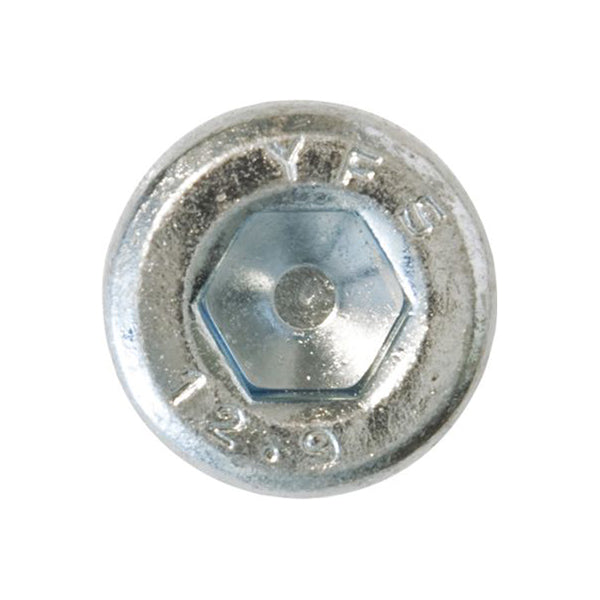 Zinc Plated Cap Head Socket Screws M6 x 30mm - DIN 912 Grade 12.9 Pack of 100
