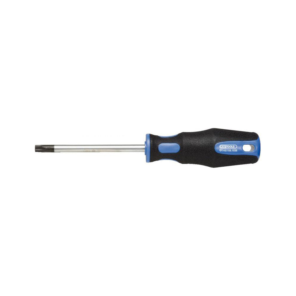 KS Tools Screwdriver TORX T40 x100mm ERGO Plus Chrome Shaft Non-Slip Qty 1