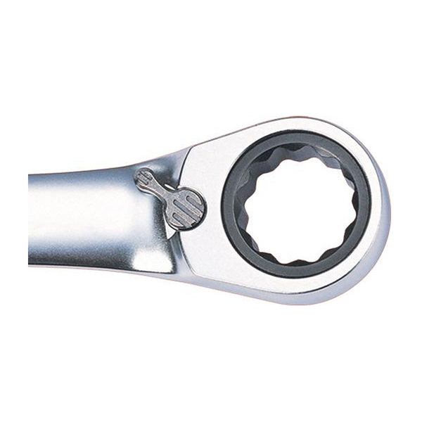 KS Ratcheting Combination Spanner Set - 6 Piece, Sizes 8–19mm, Chrome Plated, 72?Tooth Ratchet, Supplied in Case Qty 1 Set
