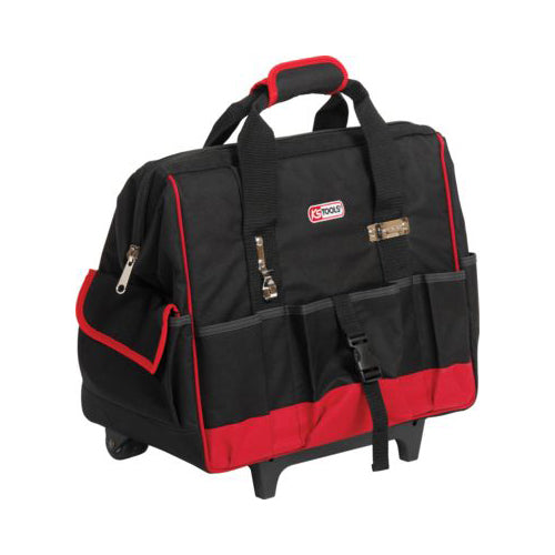 KS Tool Case Telescopic Trolley - Empty, 500 x 280 x 400mm, 30kg Load Max, 15 Inner Pockets, Robust Base Qty 1