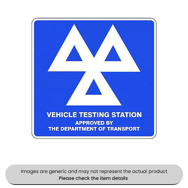 Vehicle Testing Station Foamex 600X600MM Pack Qty 1