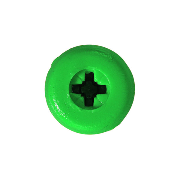 Number Plate Screw Green No.10x18mm 4.8x18mm Pack of 100