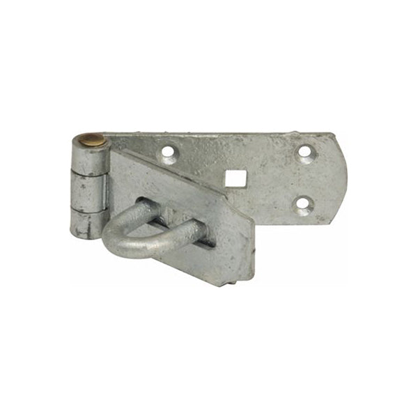 Hasp & Staple - Galvanised Steel, 200mm (8"), Heavy Duty with Brass Pin Qty 1