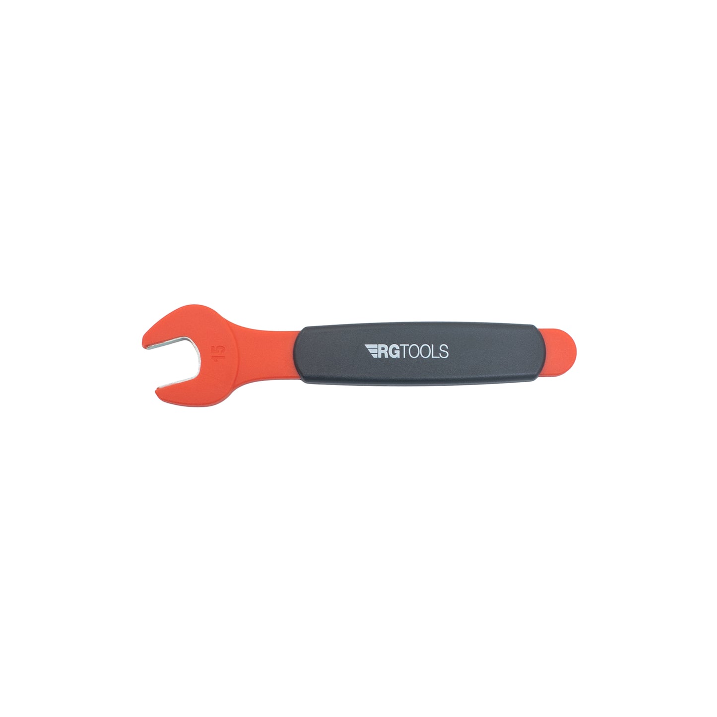 RG TOOLS VDE Open End Wrench - 15mm, IEC 60900 Certified, Chrome Vanadium Steel Qty 1