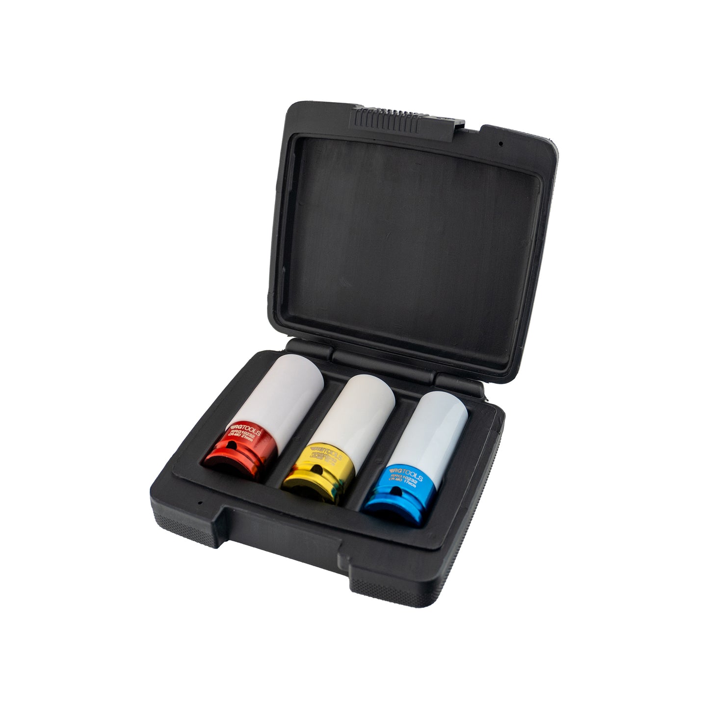 RG Tools 1/2" Impact Deep Socket Set 3?Piece (17 19 21mm) Electro?Deposit Finish Qty 1 Set