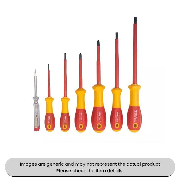 Steel RG Tools Insulated Star Slotted Screwdrivers 2.5X75mm Set Pack Qty 1