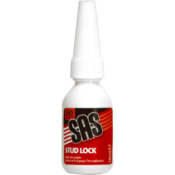 SAS Stud Lock - High Strength, 10ml Bottle, Corrosion Resistant, For Critical Assemblies Pack of 5