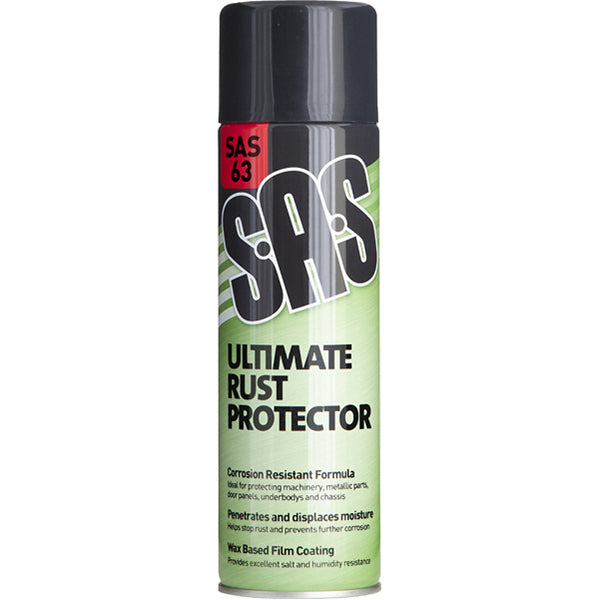 SAS Ultimate Rust Protector - 500ml Aerosol, High Melt Point 100–120°C, Self?Healing, Salt Spray Resistant Qty 6