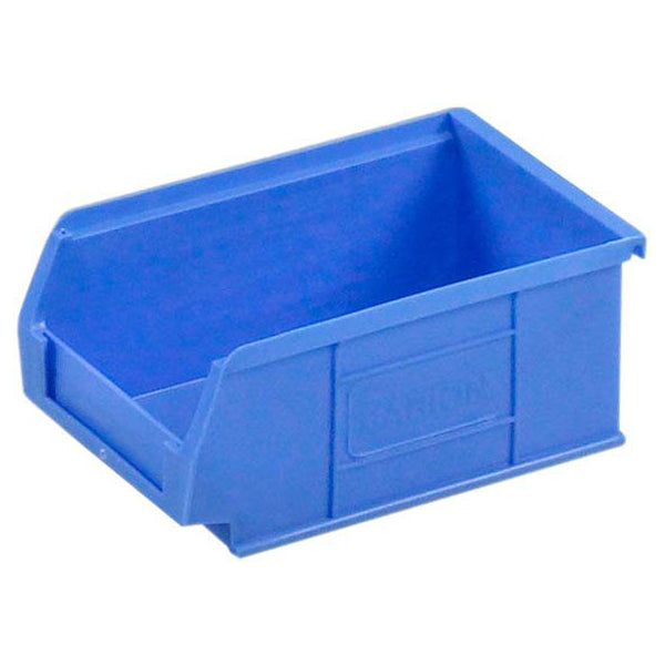 BARTON Storage Bin TC2 - Blue, 165 x 100 x 75mm, Polyethylene, With Label Holder Qty 20