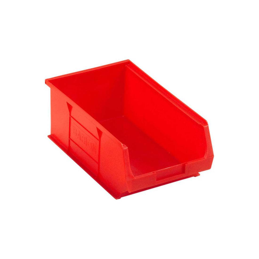 BARTON Storage Bin TC4 - Red, 350 x 205 x 132mm, Polyethylene, With Label Holder Qty 10