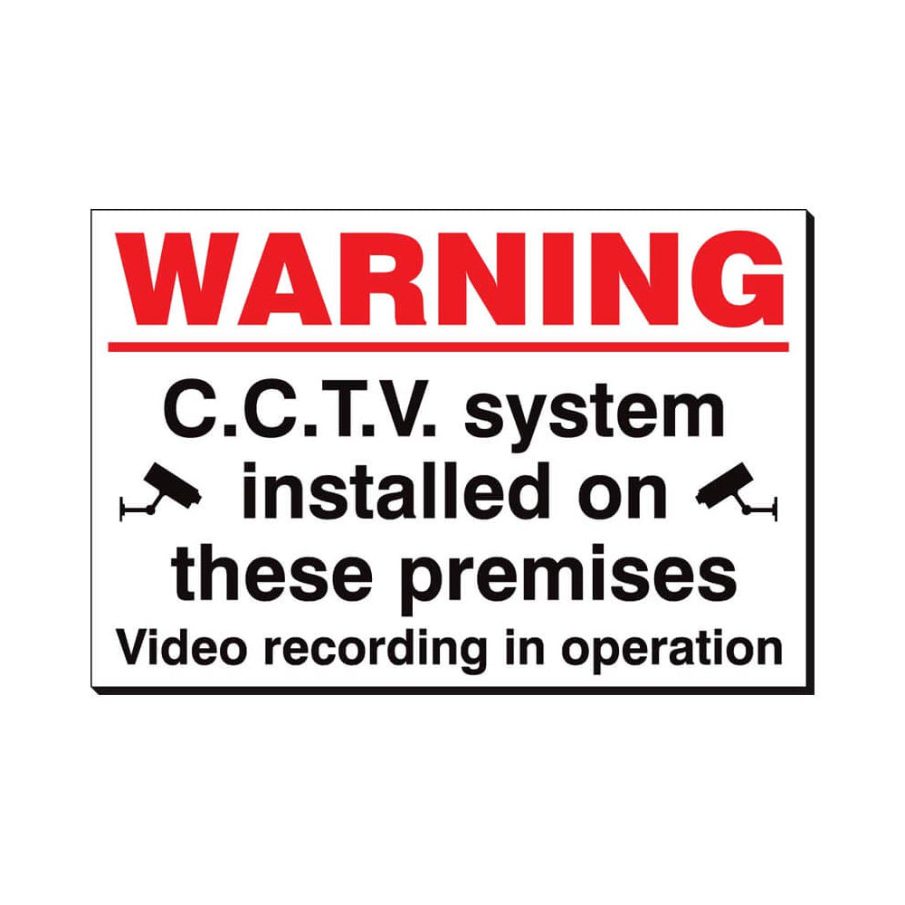 Warning CCTV In Operation Sign 360x240mm Foamex Qty 1