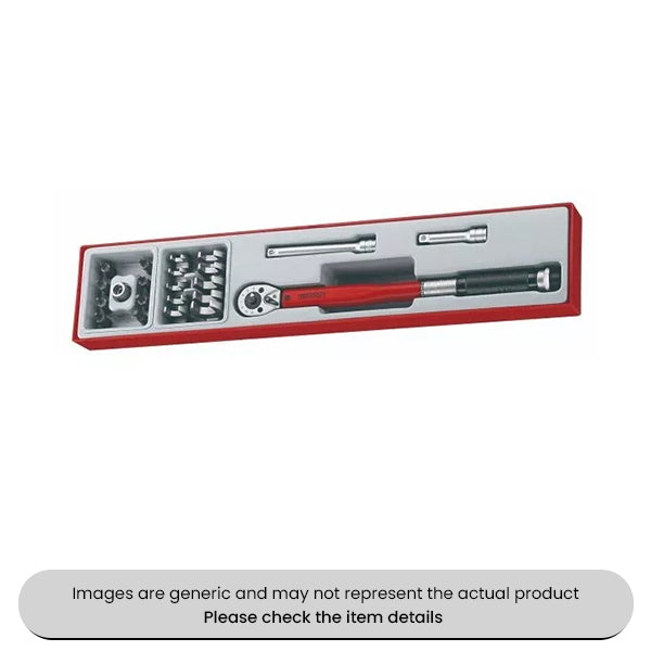 Torque Wrench Set 3/8" Drive 22 Piece 3" & 5" Extension Bars Pack Qty 1