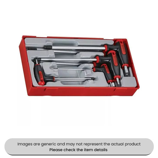 T-Handle Hex Key Set Ball Point Head 7 Piece Pack Qty 1