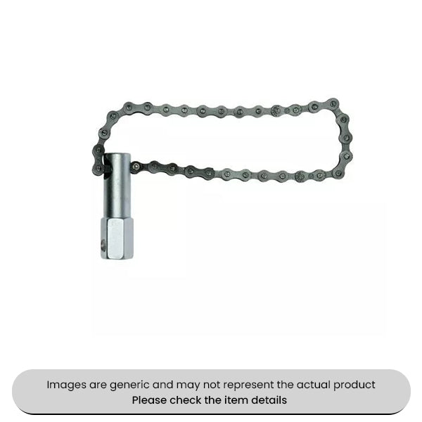 Oil Filter Wrench Steel Chain 1/2" Drive 120mm Pack Qty 1