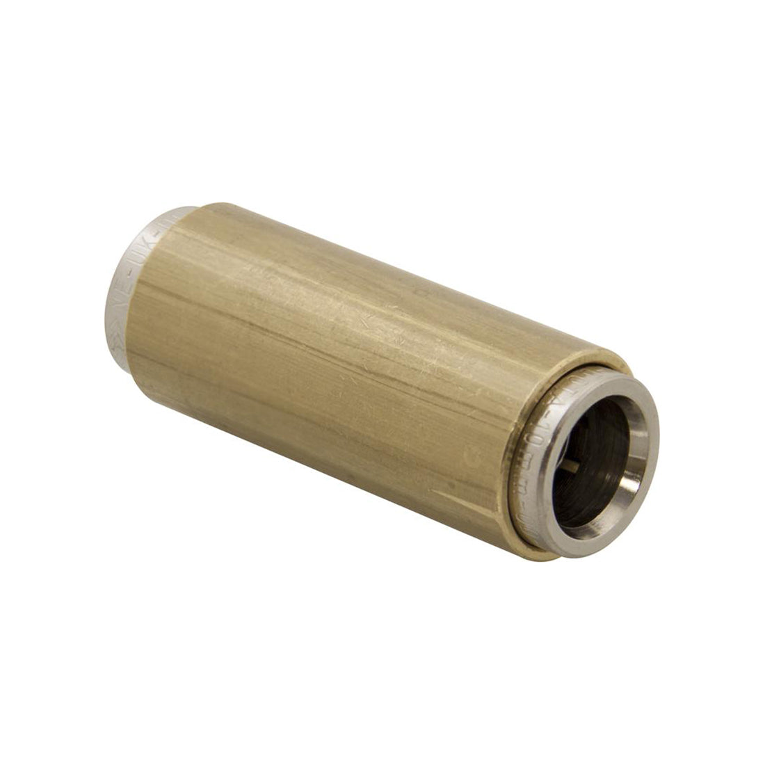 Tube Couplings Push-Fit Brass Straight 6mm Durable Brass Pack of 5