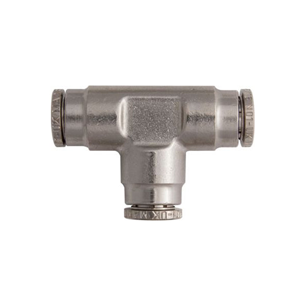 Tube Couplings Push-Fit Brass Tee 8mm Durable Brass Pack of 3