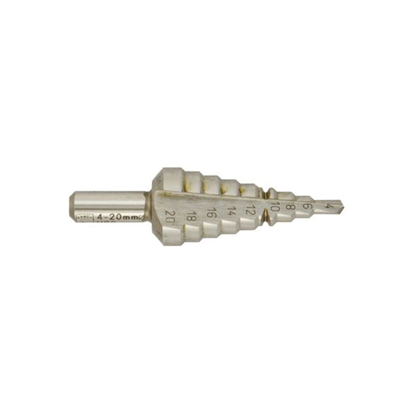 HSS Step Drill Bit 20-30mm 1mm Steps Durable Precision Grip Qty 1