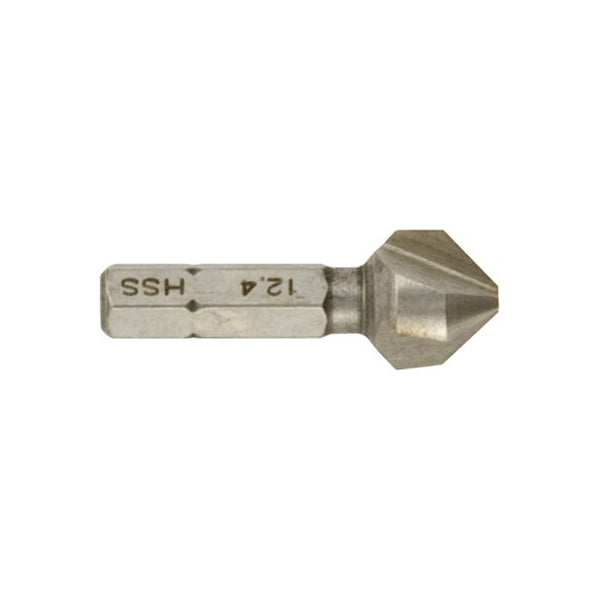HSS Countersink Drill Bit 12.4mm 1/4" Hex Shank Durable Precision Grip Qty 1