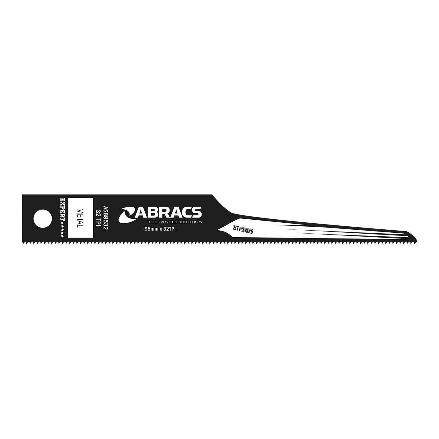 ABRACS Air Saw Blades - 14 TPI, For Flexible Soft Metals up to 2mm Pack of 5