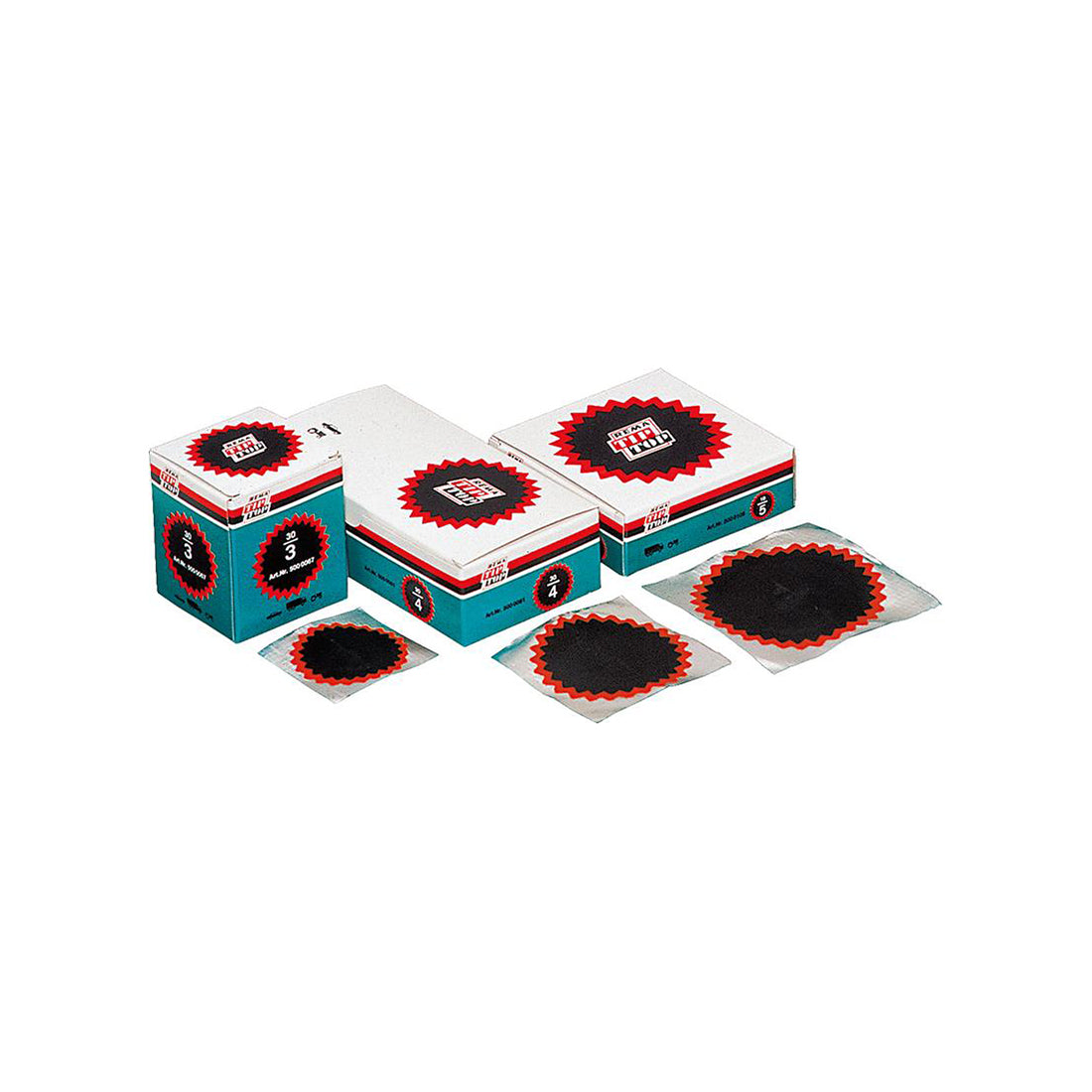 Rema Tip Top Tube Patches Red Edge No.5 94mm Trucks Agricultural Tyres Box of 10