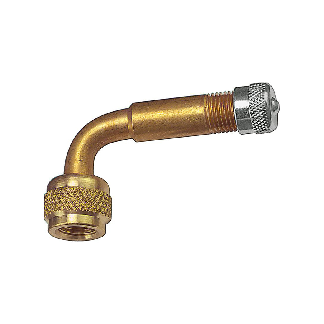 Metal Tyre Valve Extension 90 degrees Bend Motorcycle Qty 5