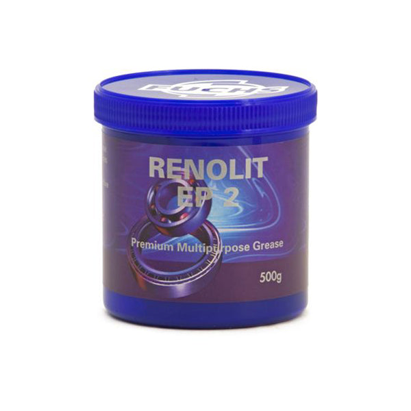 FUCHS RENOLIT EP2 Lithium Grease - 500g Tub, Brown Qty 6