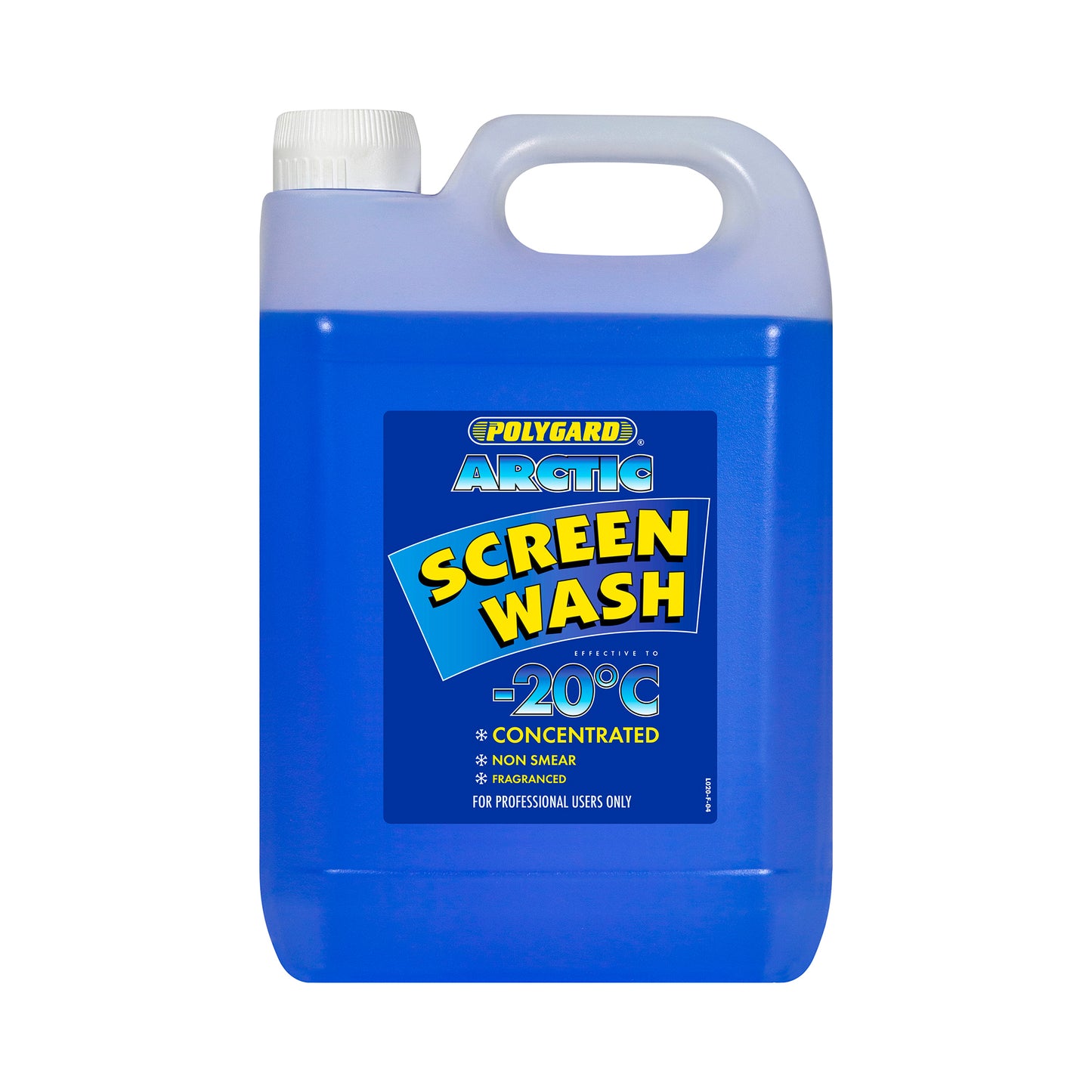 Polyguard Screenwash 5L Container Works to -20°C Non?Smear Fragranced Winter/Summer Use Pack of 4