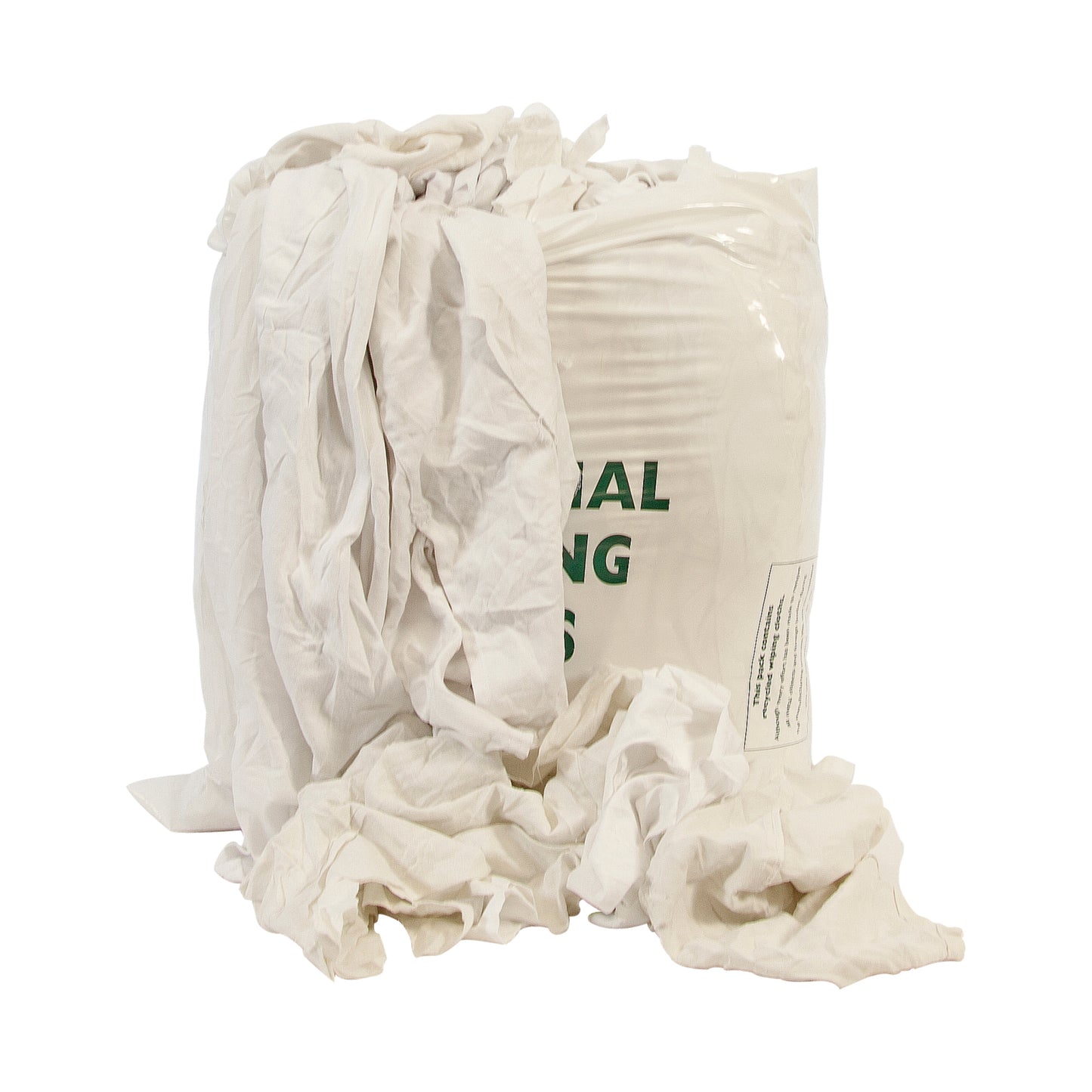 White Wiping Cloths - 10kg Bag, Absorbent, Durable, Reusable “Rags?in?a?Bag” Qty 1