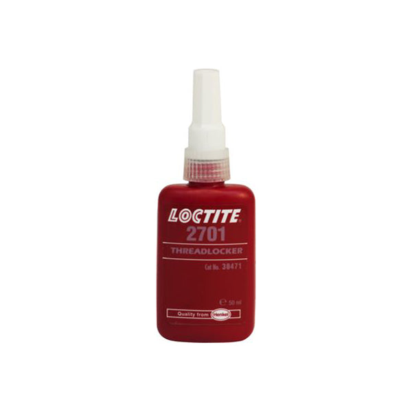 LOCTITE LOCTITE 2701 Threadlocker - 50ml Bottle, High Strength Stud/Bearing Retainer, OEM Specified Qty 1