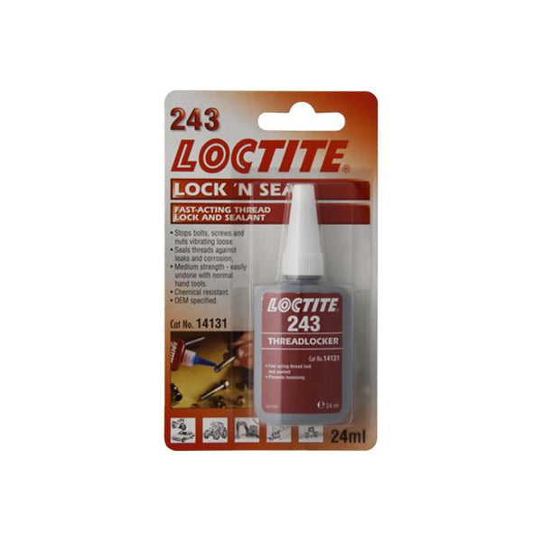 LOCTITE LOCTITE 243 Lock ’n Seal - 24ml Bottle, Medium Strength Threadlocker, OEM Specified Qty 1