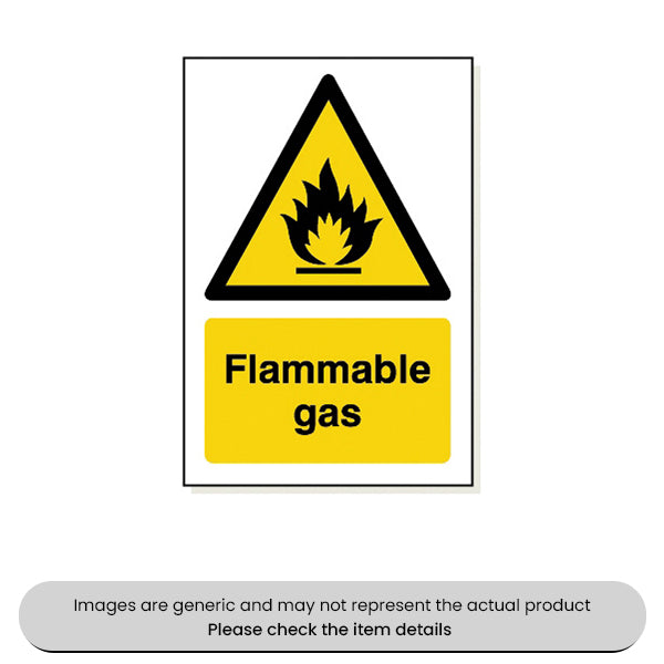 Flammable Gas Foamex 240X360MM Pack Qty 1