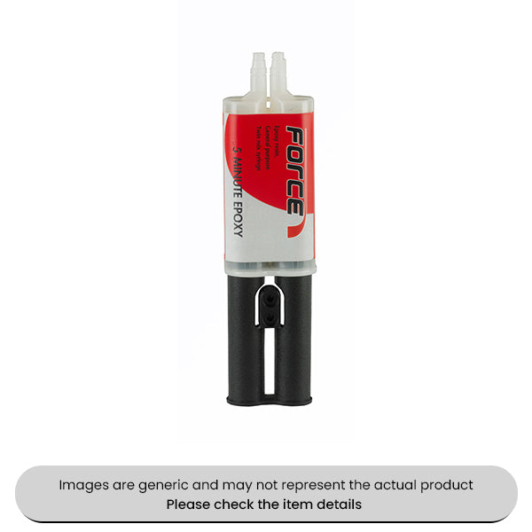 Clear Twin Mix Syringe Epoxy Resin 5 Minute 25ML Syringe Pack Qty 1