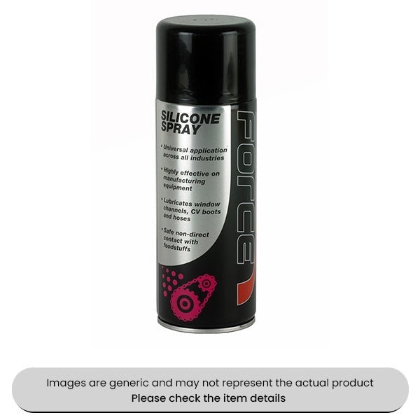 Force Silicone Spray 400ML Aerosols Pack Qty 6