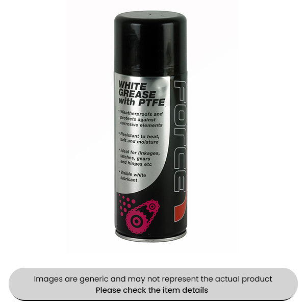 Force White Lubricant Grease With PTFE 400ML Aerosols Pack Qty 6