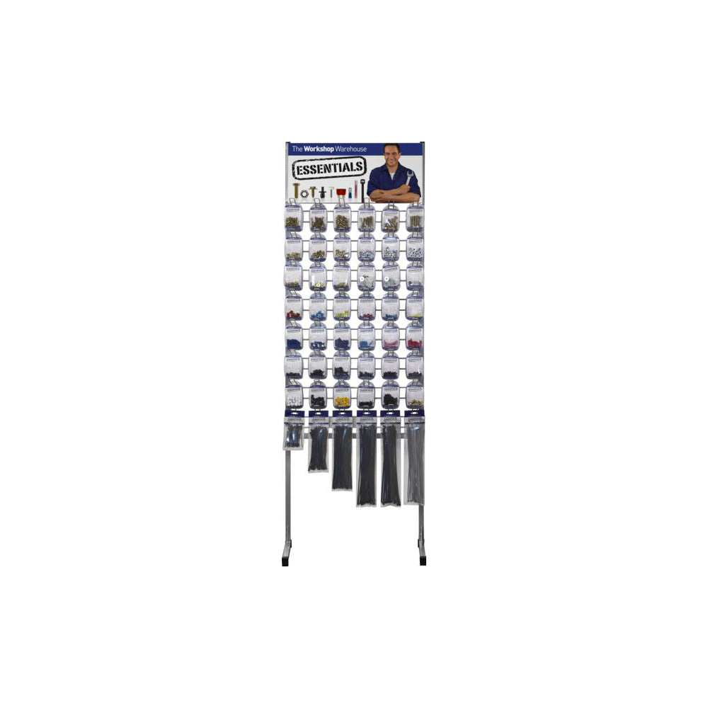 ESSENTIALS Starter Kit Stand - Empty Display Stand, 70 x 175cm, Holds 241 Pc Set (No Stock Included) Qty 1