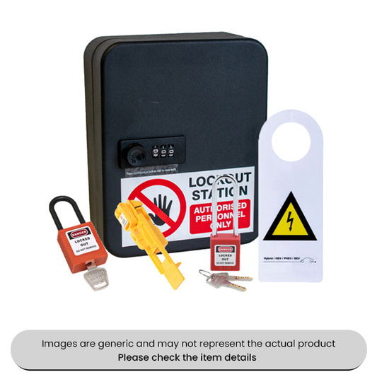 EV Lockout Safety Padlock Long Shackle Kit Bundle Pack Qty 1